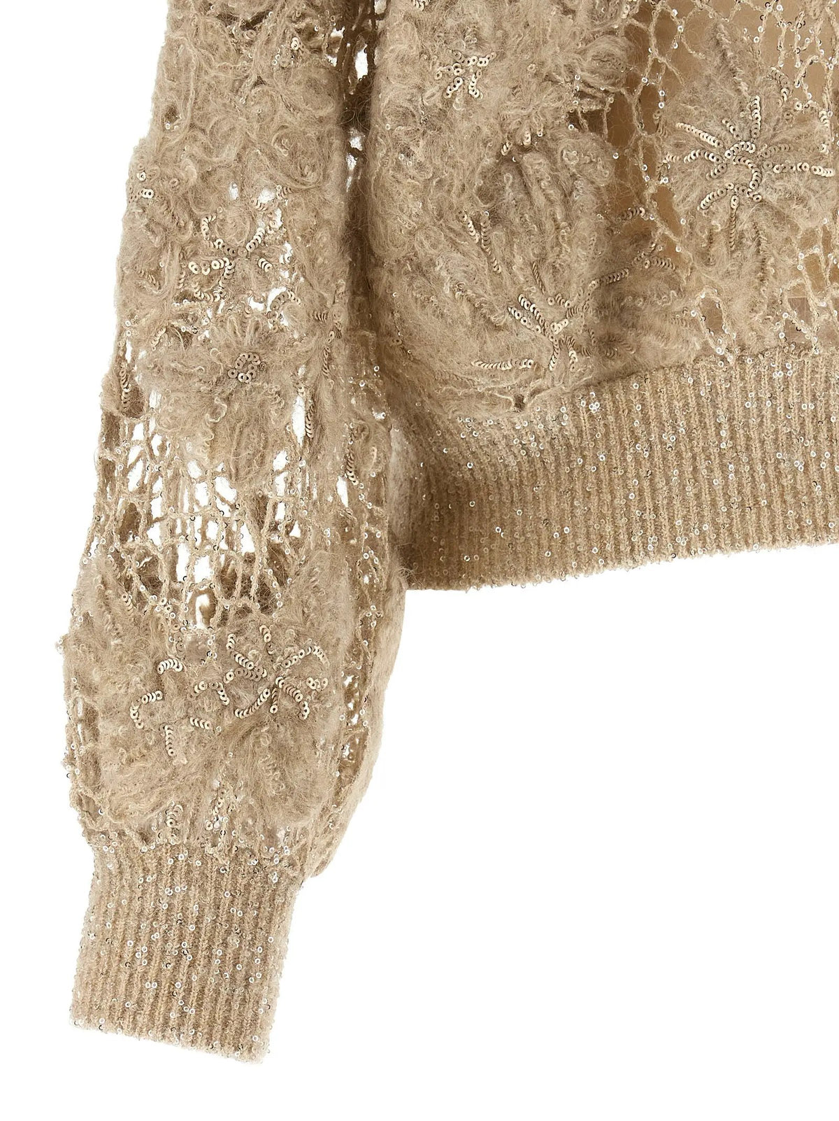 Brunello Cucinelli Brunello Cucinelli Beige Wool Cardigan