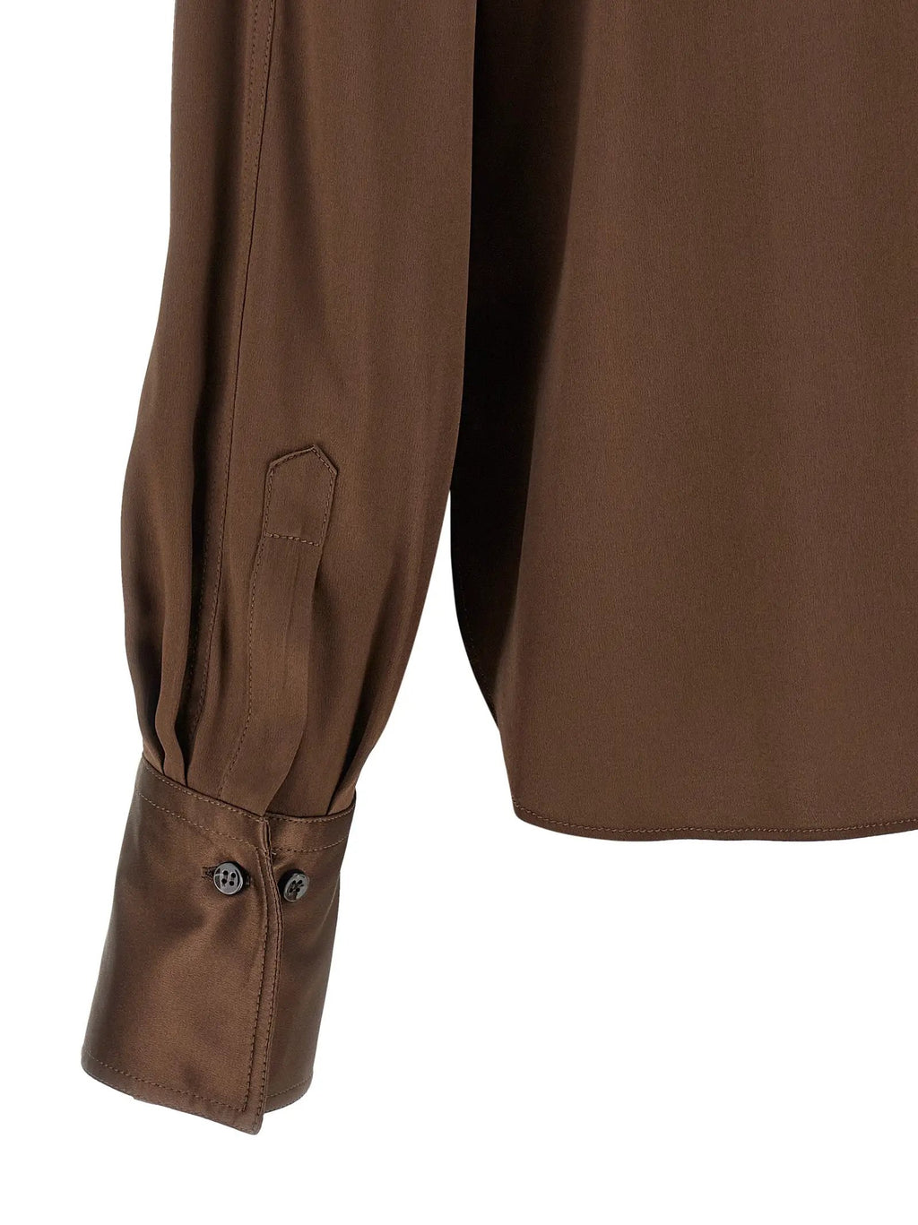 Brunello Cucinelli Brunello Cucinelli Brown Silk Blouse
