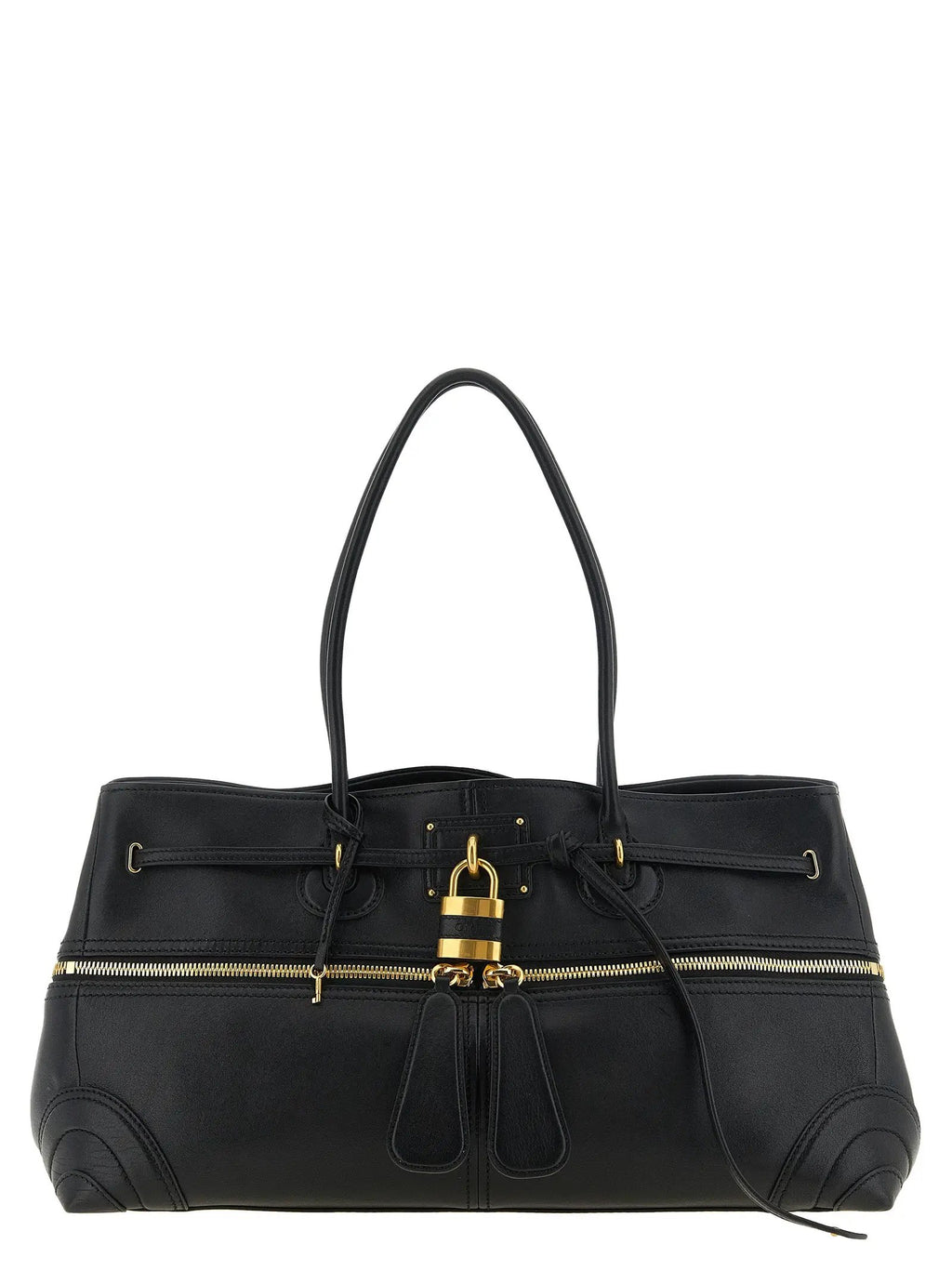 Chloé Chloé Black Lamb Leather Shoulder Bag