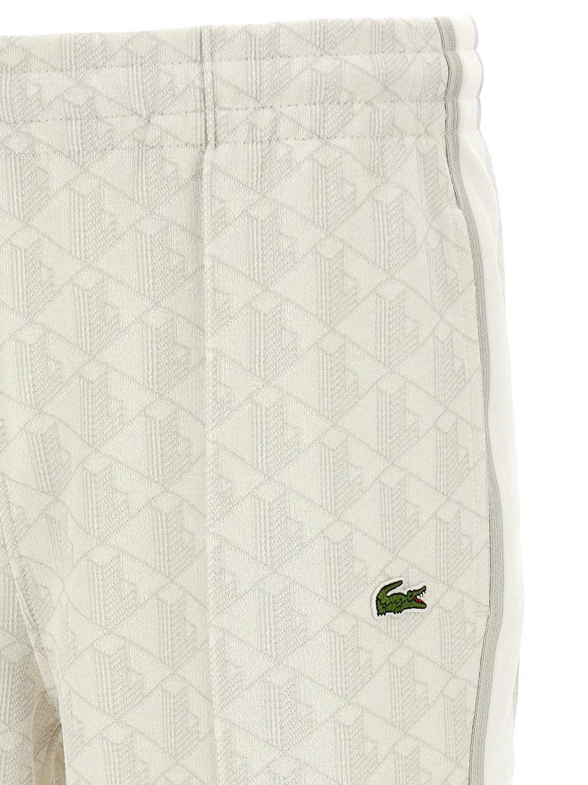 Lacoste Lacoste White Polyester Joggers (Workout Pants)