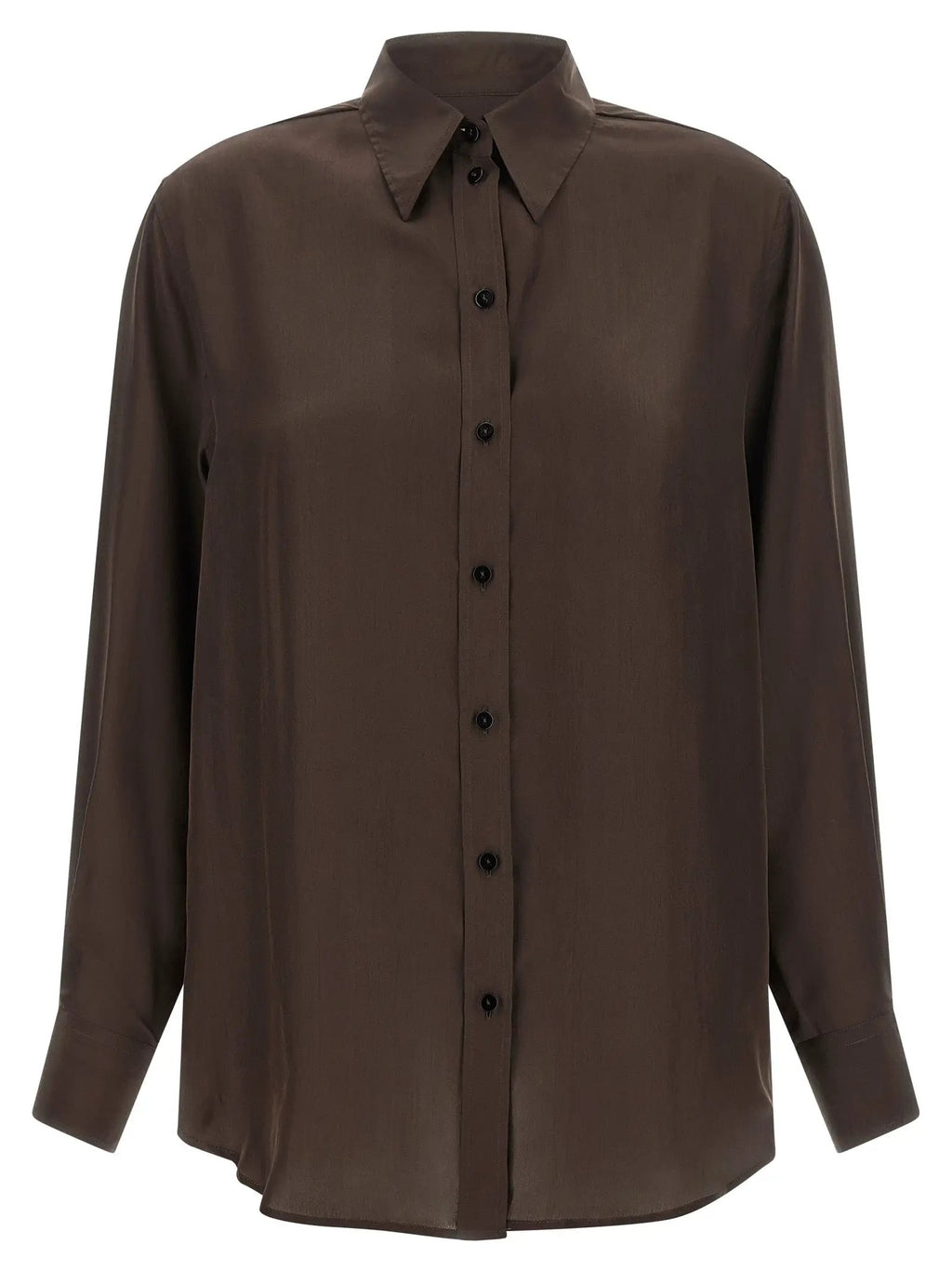 XACUS XACUS Brown Silk Blouse