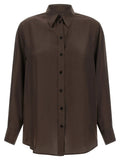 XACUS XACUS Brown Silk Blouse