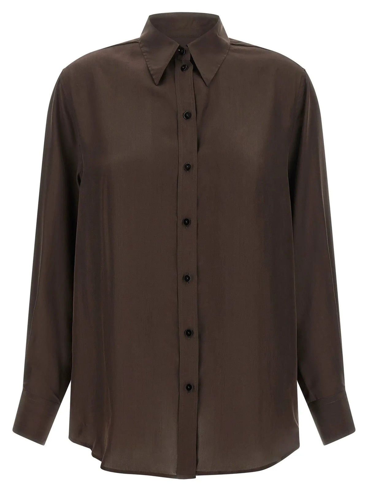 XACUS XACUS Brown Silk Blouse