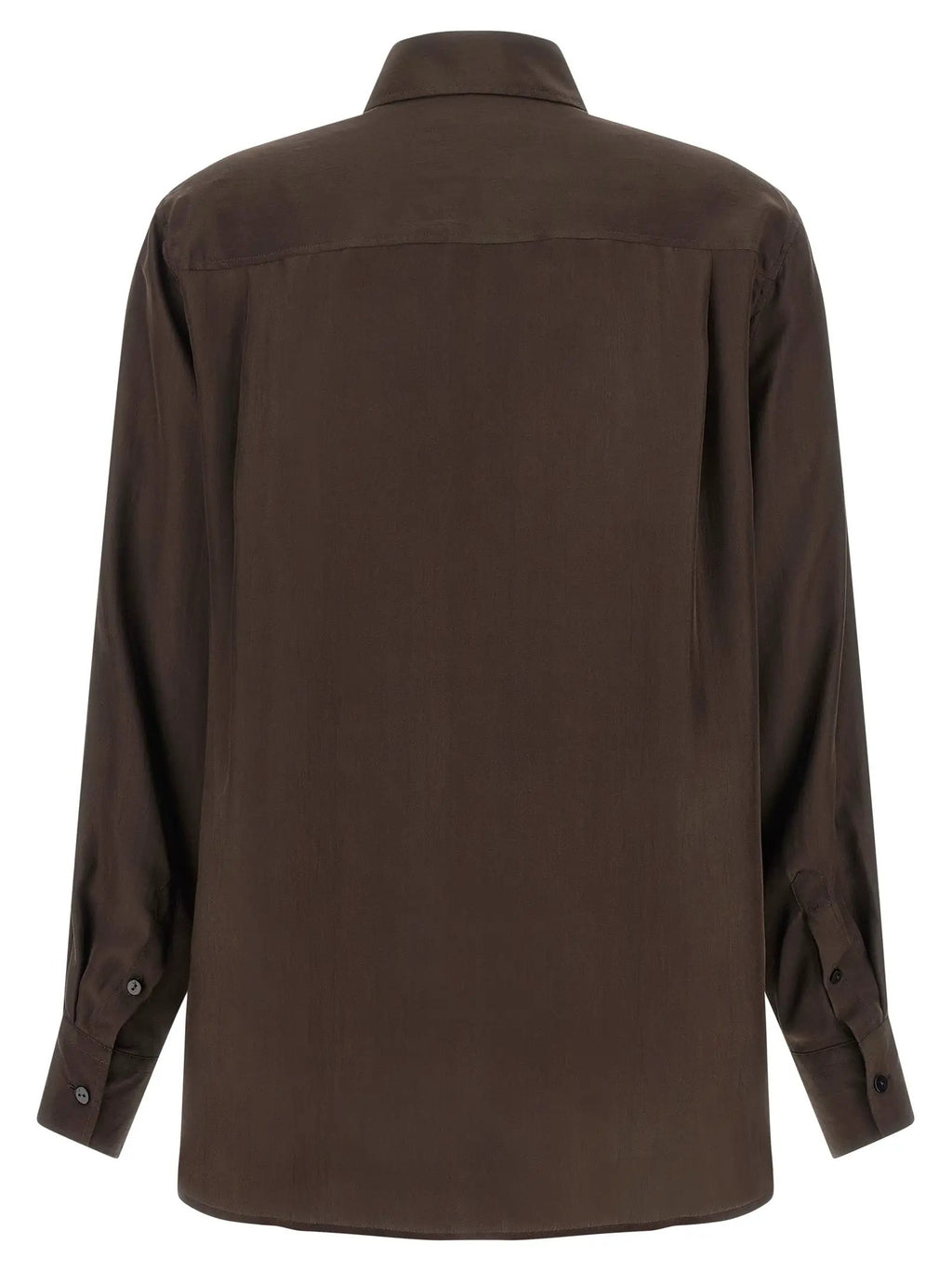 XACUS XACUS Brown Silk Blouse