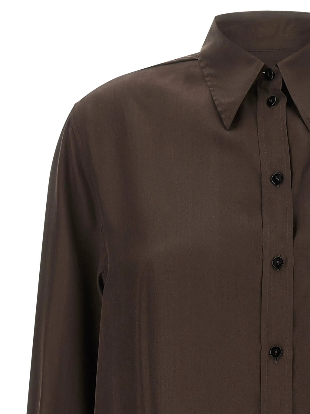 XACUS XACUS Brown Silk Blouse