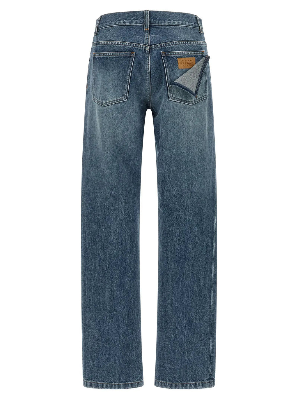 MM6 Maison Margiela MM6 Maison Margiela Blue Cotton Straight-Leg Jeans