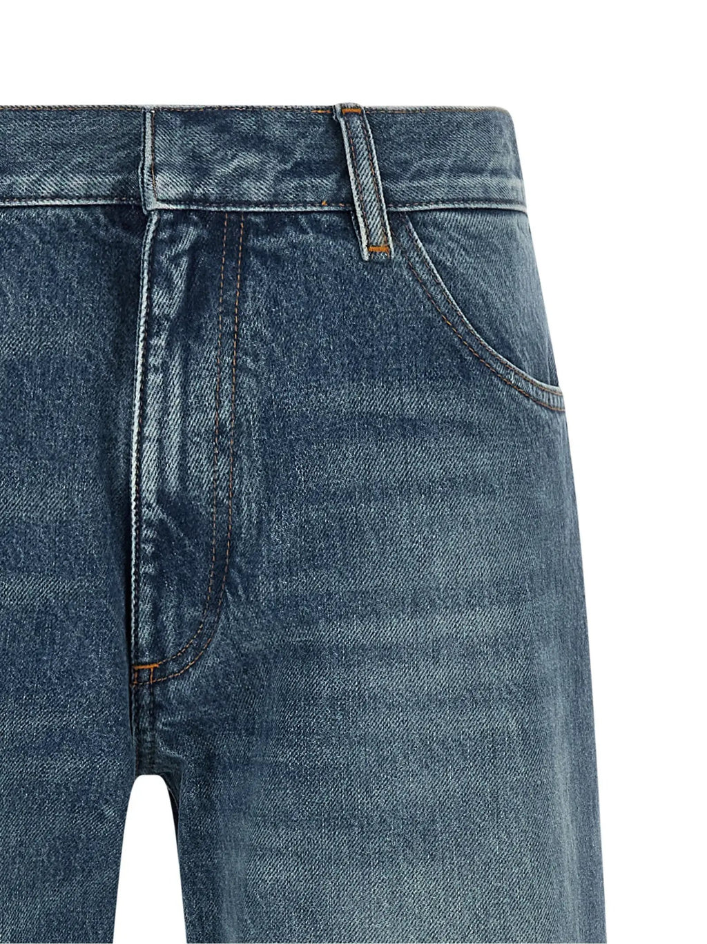 MM6 Maison Margiela MM6 Maison Margiela Blue Cotton Straight-Leg Jeans