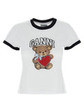 T-shirt Ganni en coton blanc