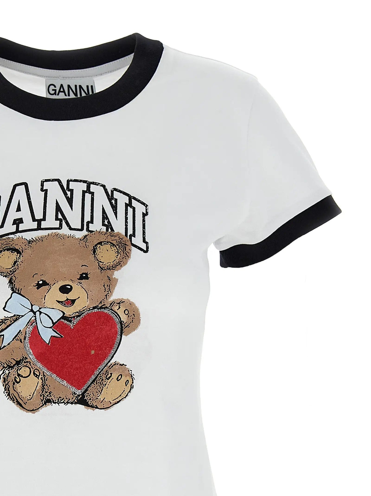 T-shirt Ganni en coton blanc