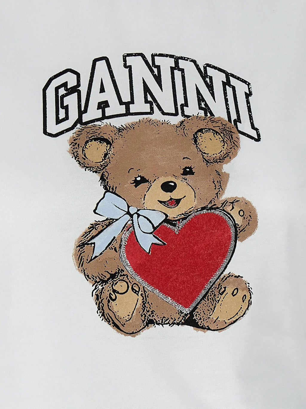 T-shirt Ganni en coton blanc