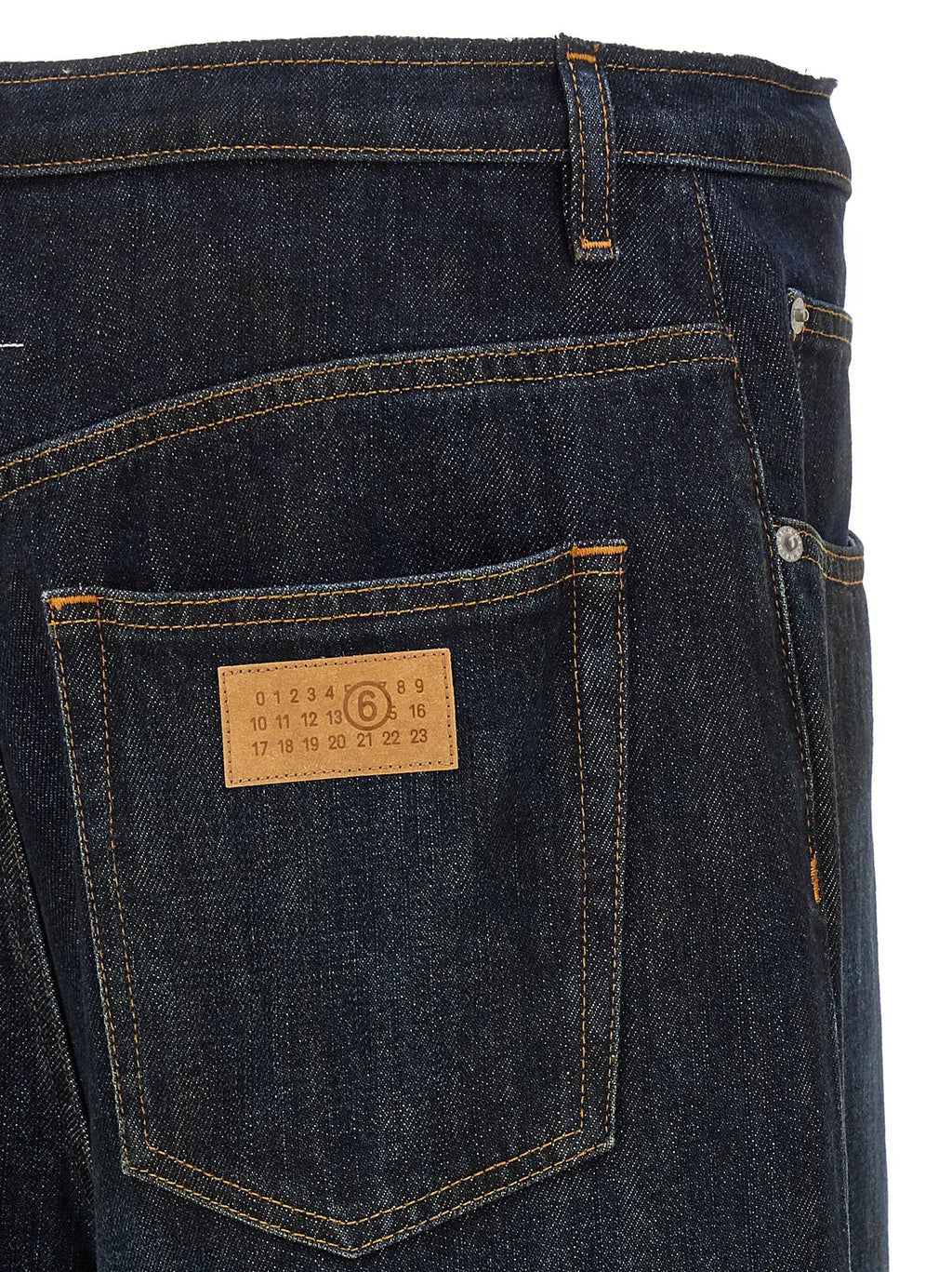 MM6 Maison Margiela Jean en coton denim bleu