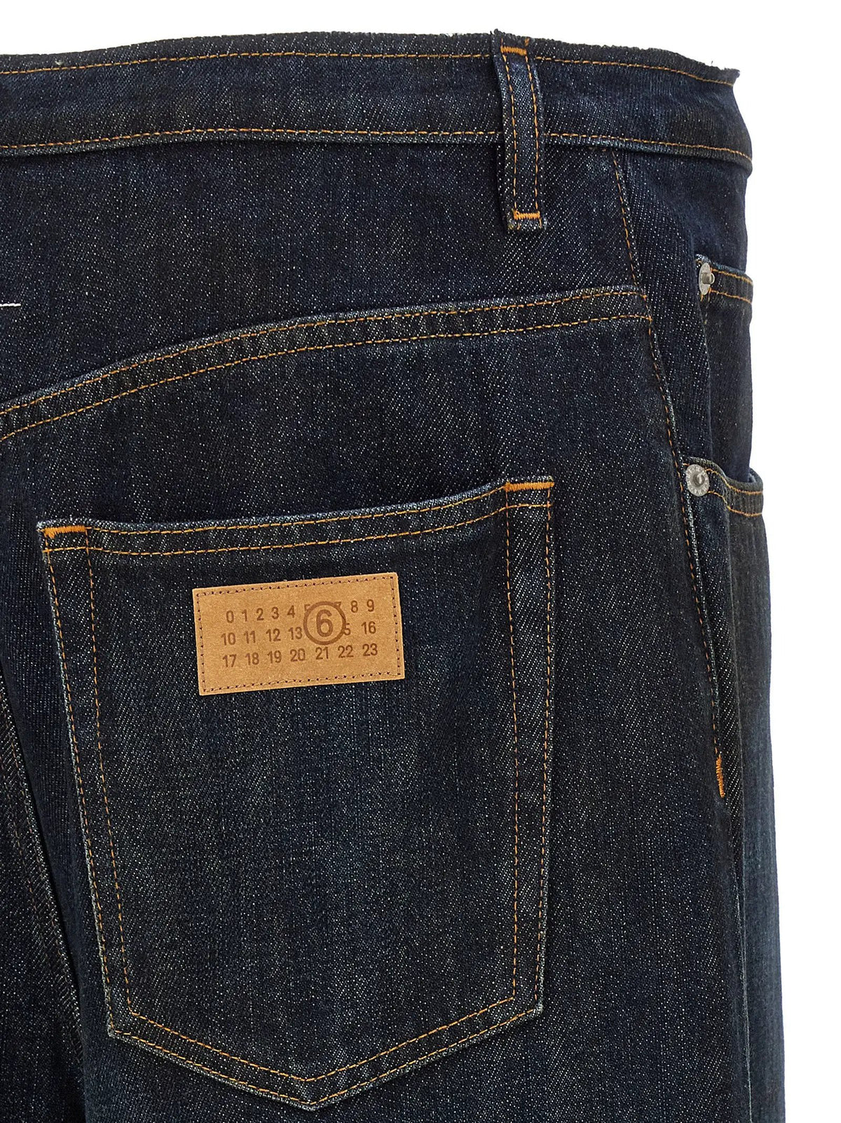 MM6 Maison Margiela Jean en coton denim bleu