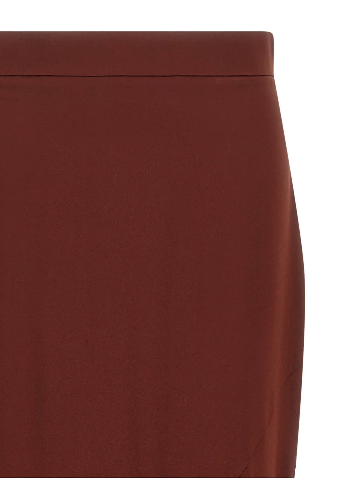 Mini-jupe en soie marron Max Mara