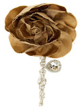 Boucles d'oreilles en laiton beige Magda Butrym