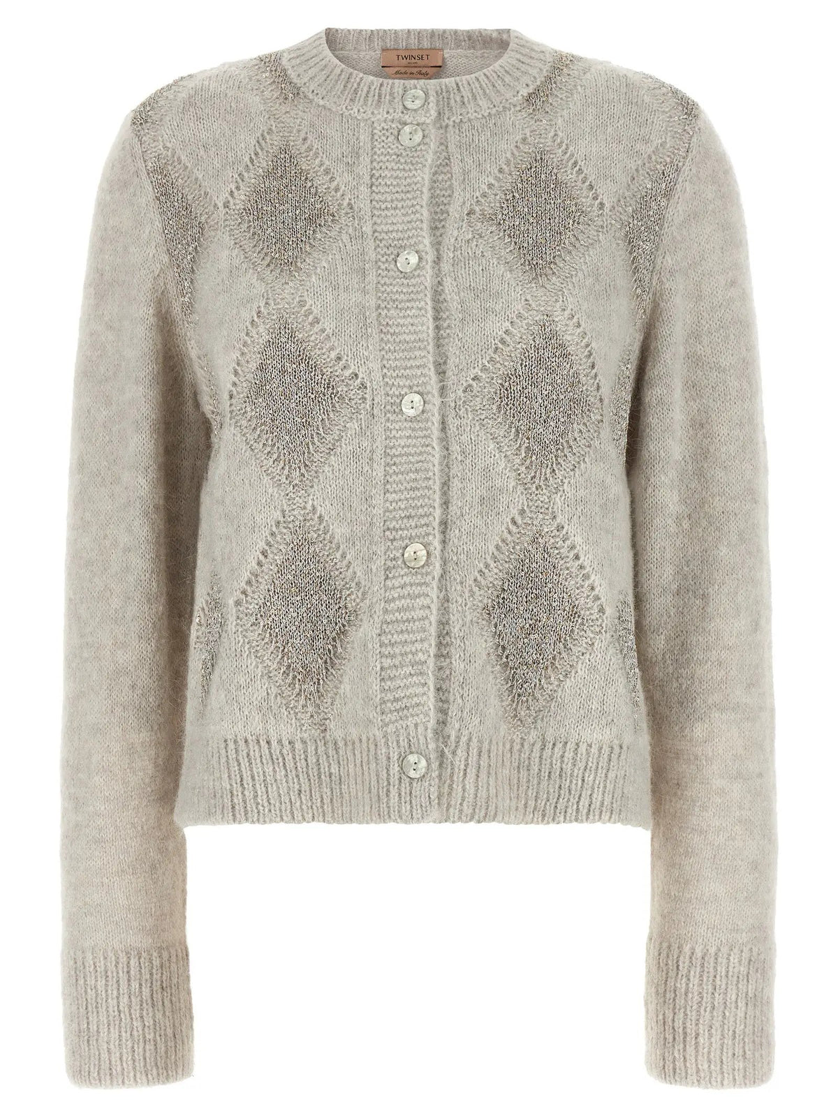 Twinset Gray Polyamide Cardigan