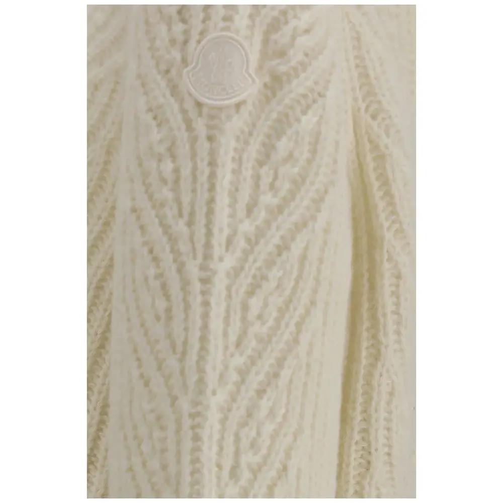 Col roulé oversize en laine beige Moncler Aries