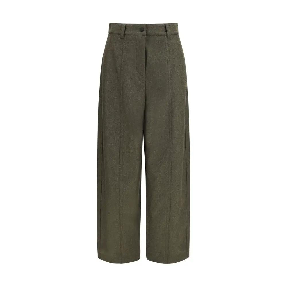 Pantalon décontracté Moncler Grenoble en laine bicolore Oves Aries