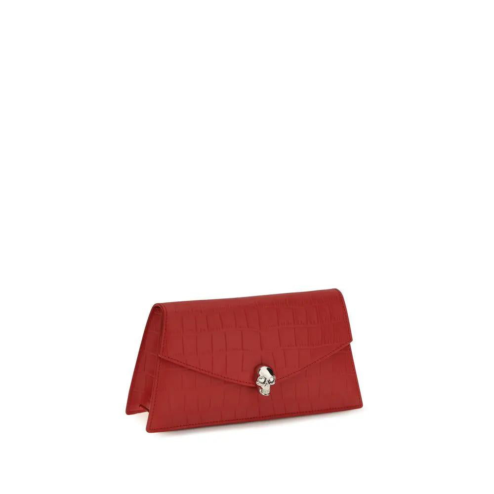 Alexander McQueen Alexander McQueen Red Calf Leather Bos Taurus Clutch Bag