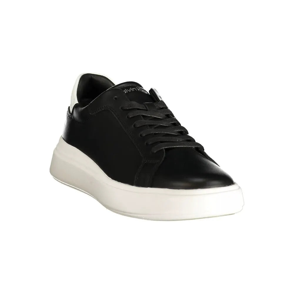 Calvin Klein Calvin Klein Black Leather Men's Sneaker