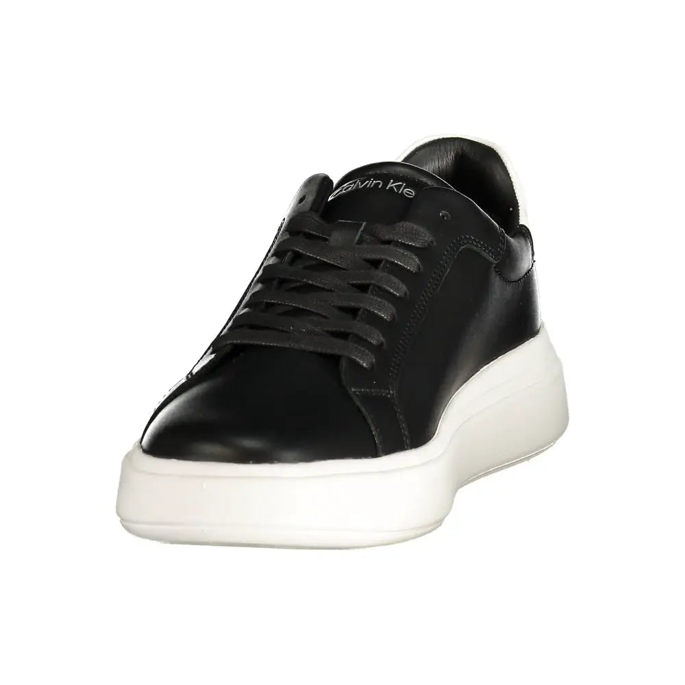 Calvin Klein Calvin Klein Black Leather Men's Sneaker