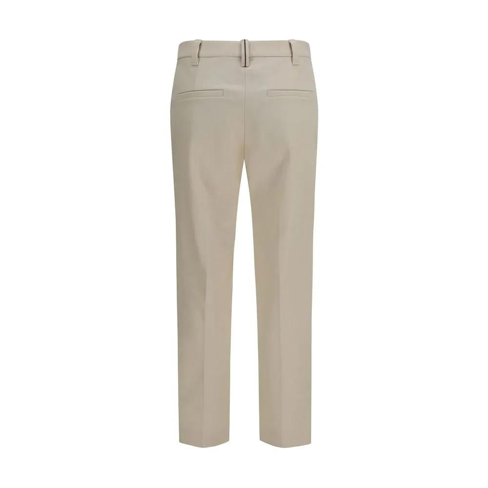 Brunello Cucinelli Brunello Cucinelli Beige Cotton Dress Pants