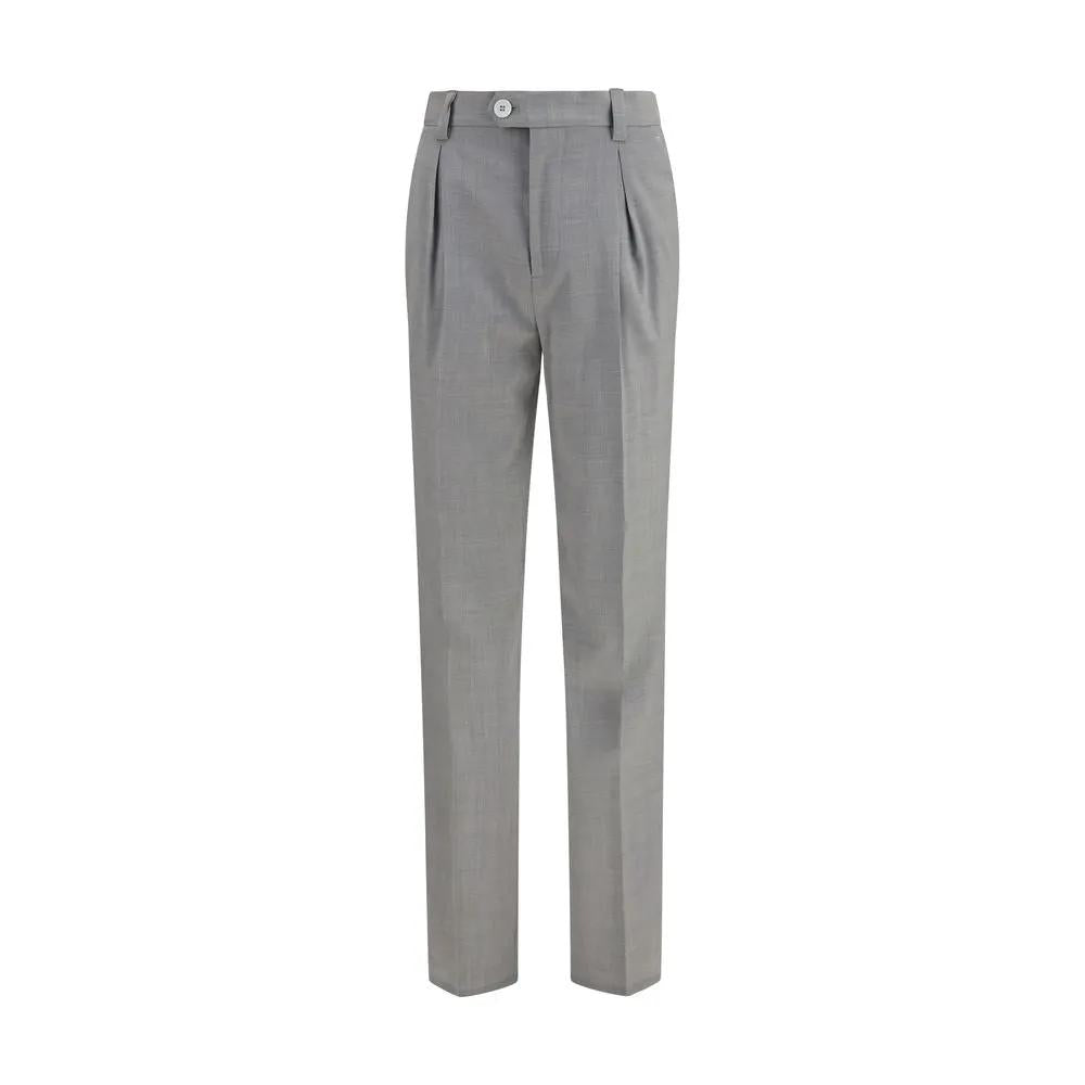 Brunello Cucinelli Brunello Cucinelli Gray Wool Oves Aries Dress Pants