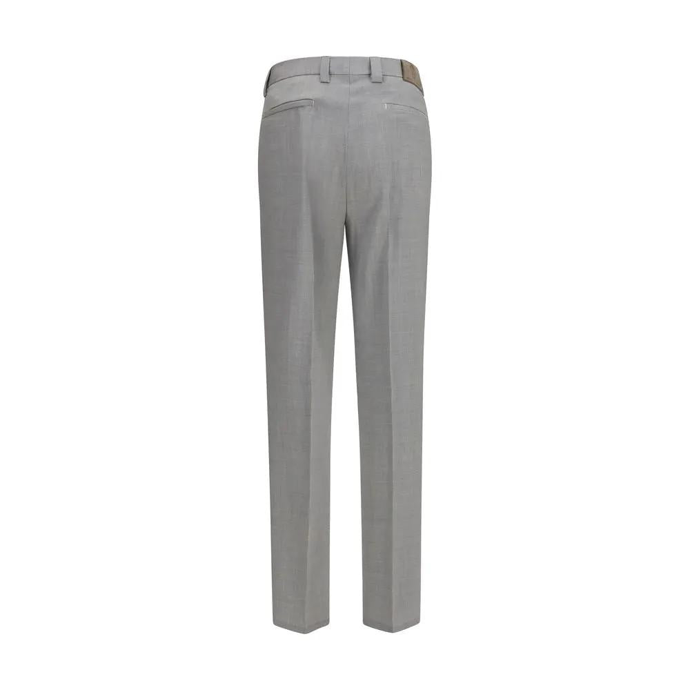 Brunello Cucinelli Brunello Cucinelli Gray Wool Oves Aries Dress Pants