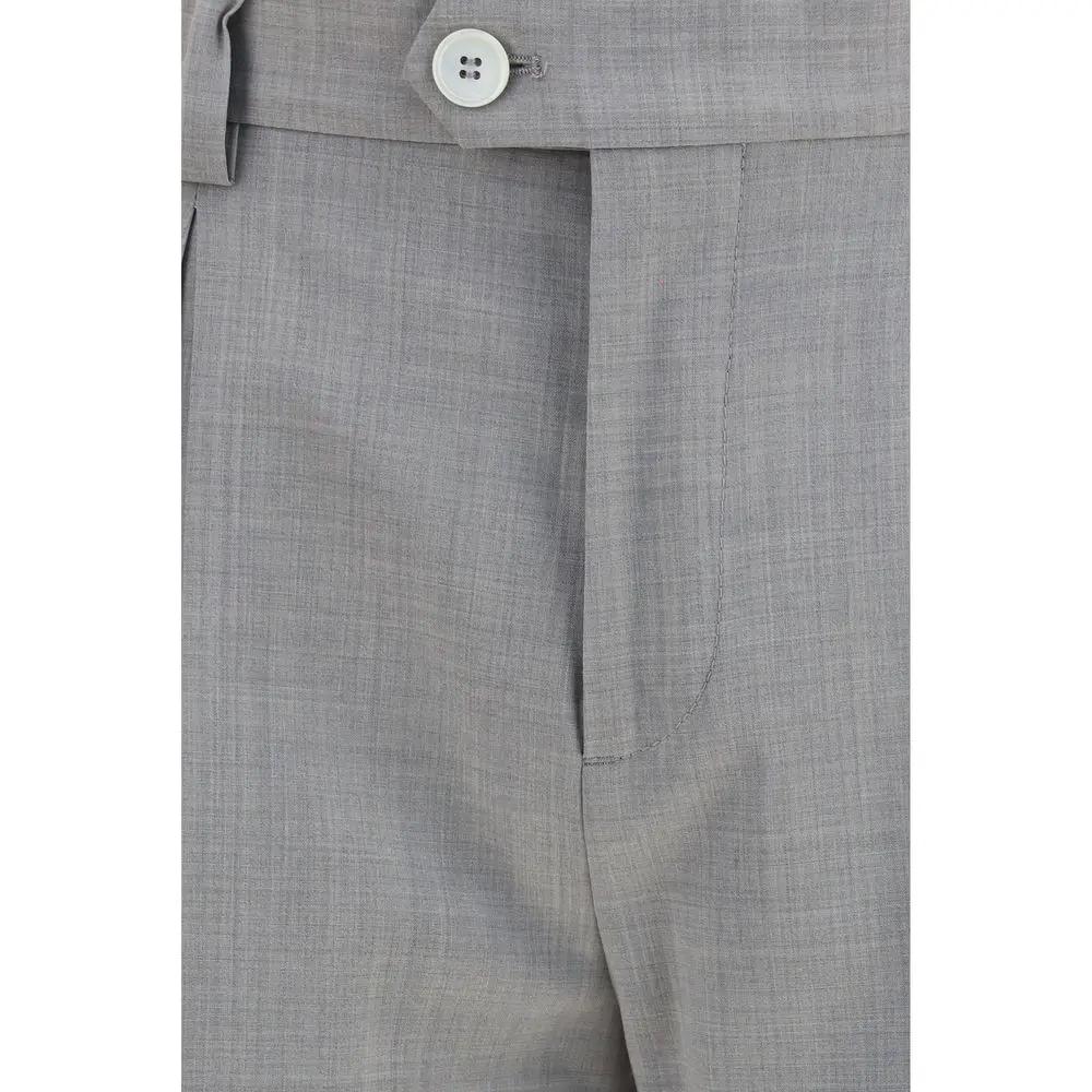 Brunello Cucinelli Brunello Cucinelli Gray Wool Oves Aries Dress Pants