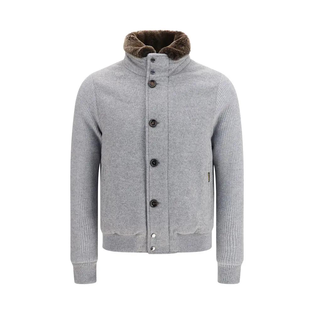 MooRER MooRER Gray Goose Down Full-Length Jacket