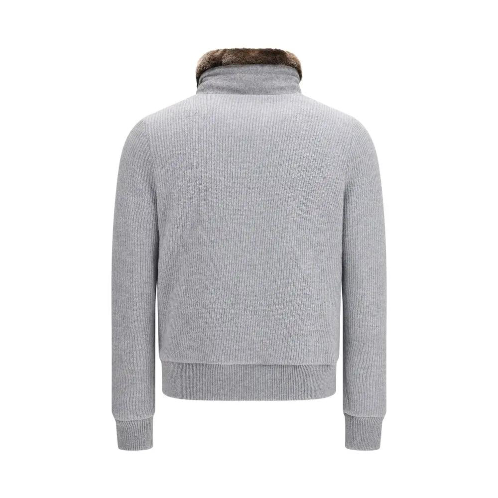 MooRER MooRER Gray Goose Down Full-Length Jacket