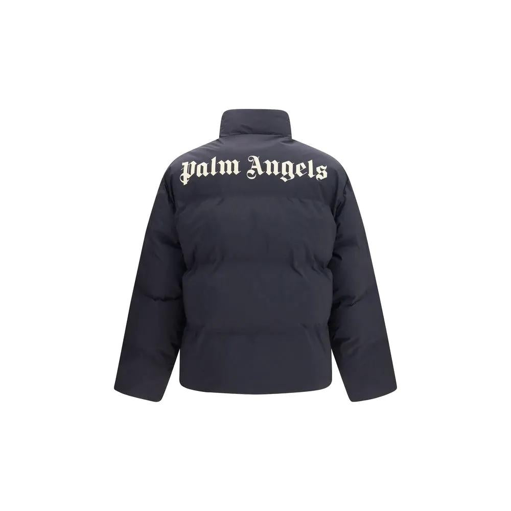 Palm Angels Palm Angels Black Polyamide Full-Length Jacket