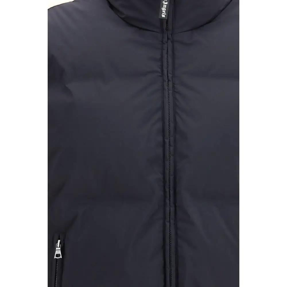Palm Angels Palm Angels Black Polyamide Full-Length Jacket