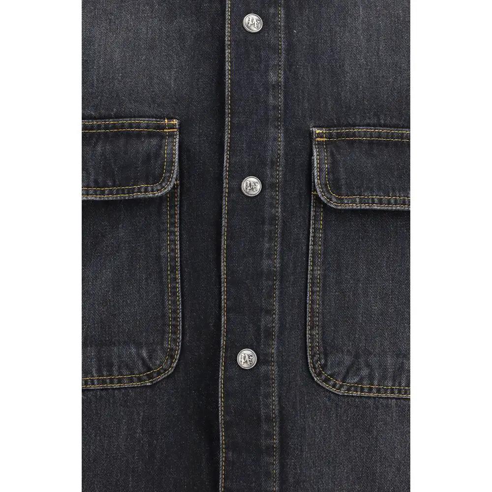 Palm Angels Palm Angels Blue Denim Shirt
