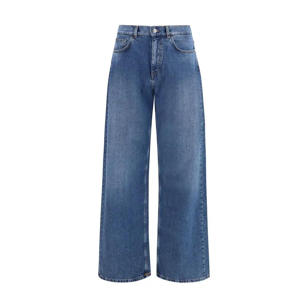 Palm Angels Palm Angels Blue Cotton Jeans Denim