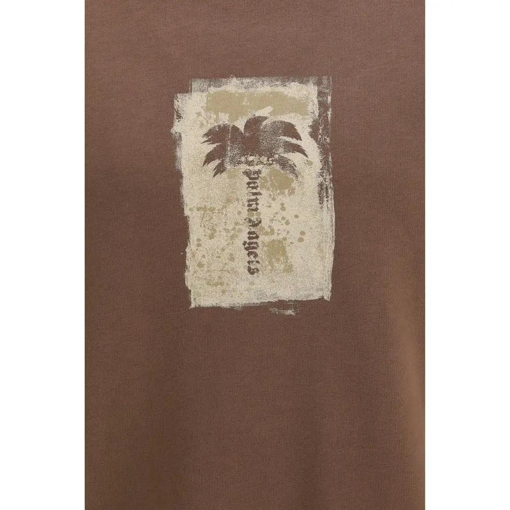 Palm Angels Palm Angels Brown Cotton Sweatshirt