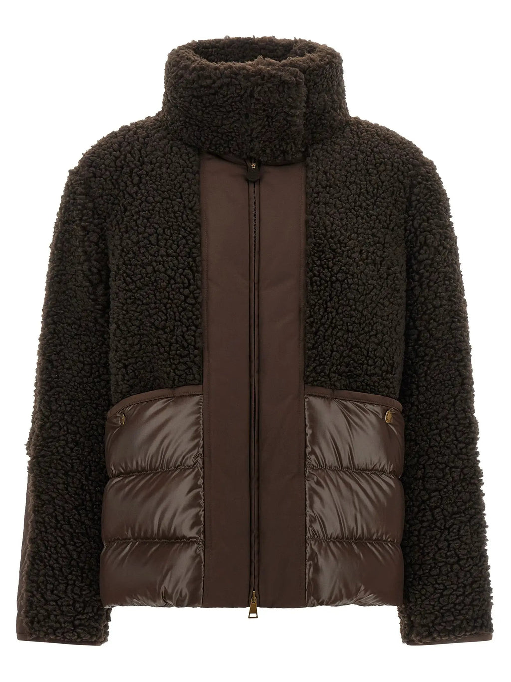 Moncler Moncler Brown Polyester Full-Length Jacket