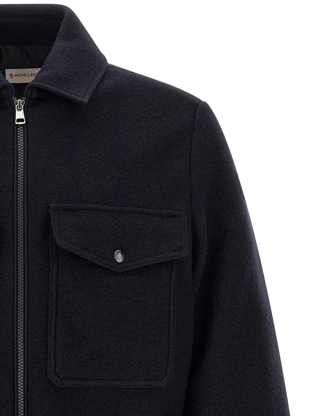 Moncler Moncler Blue Virgin Wool Blouse