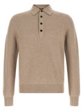 ZEGNA ZEGNA Beige Cashmere Polo Shirt