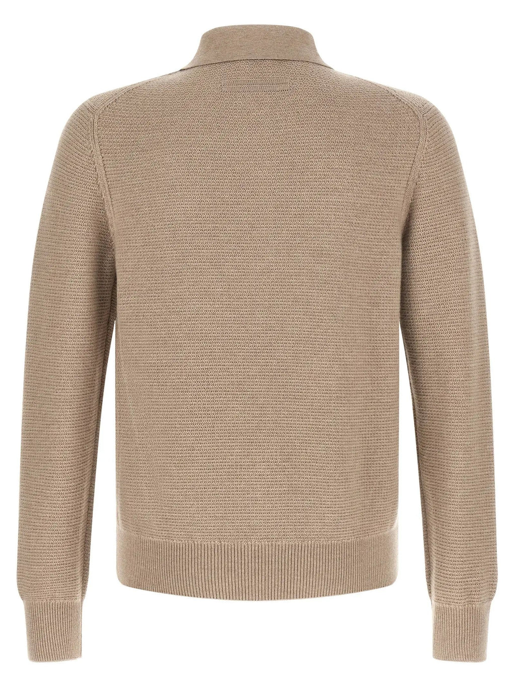 ZEGNA ZEGNA Beige Cashmere Polo Shirt