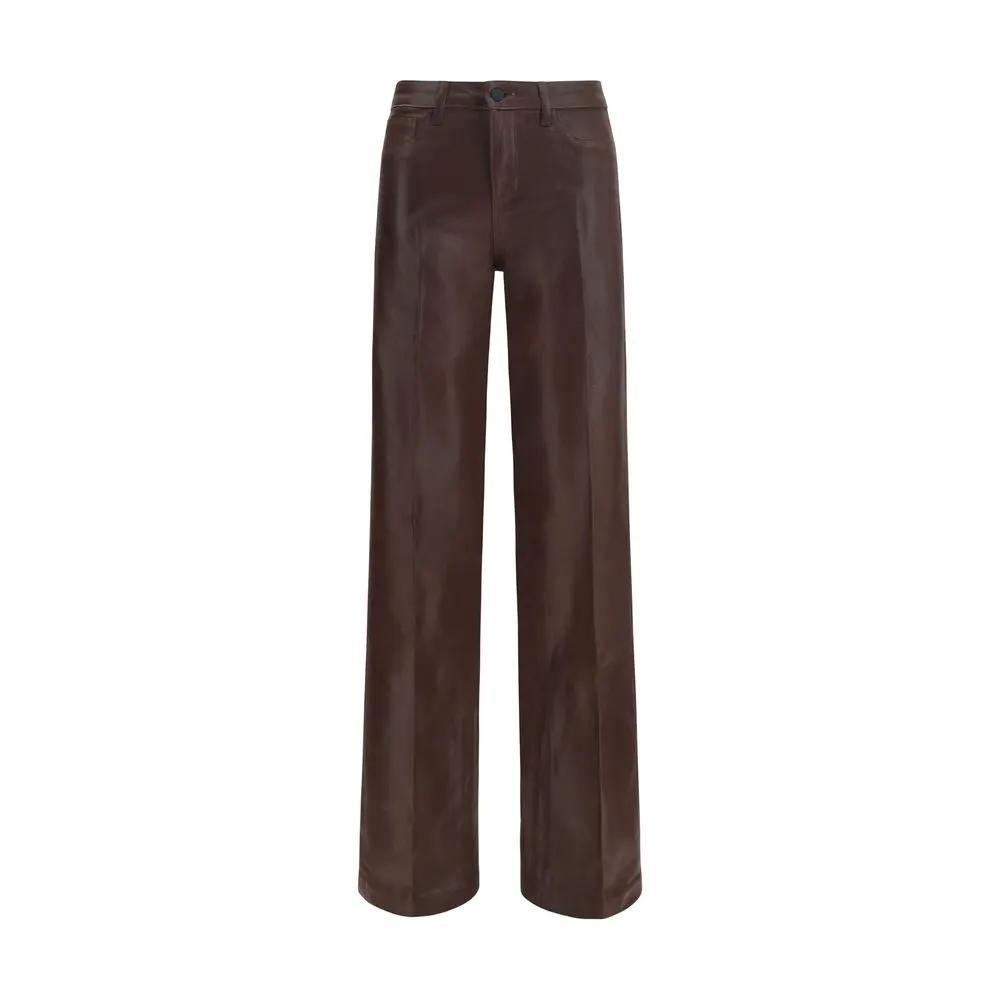 L'Agence L'Agence Brown Cotton Jeans Denim