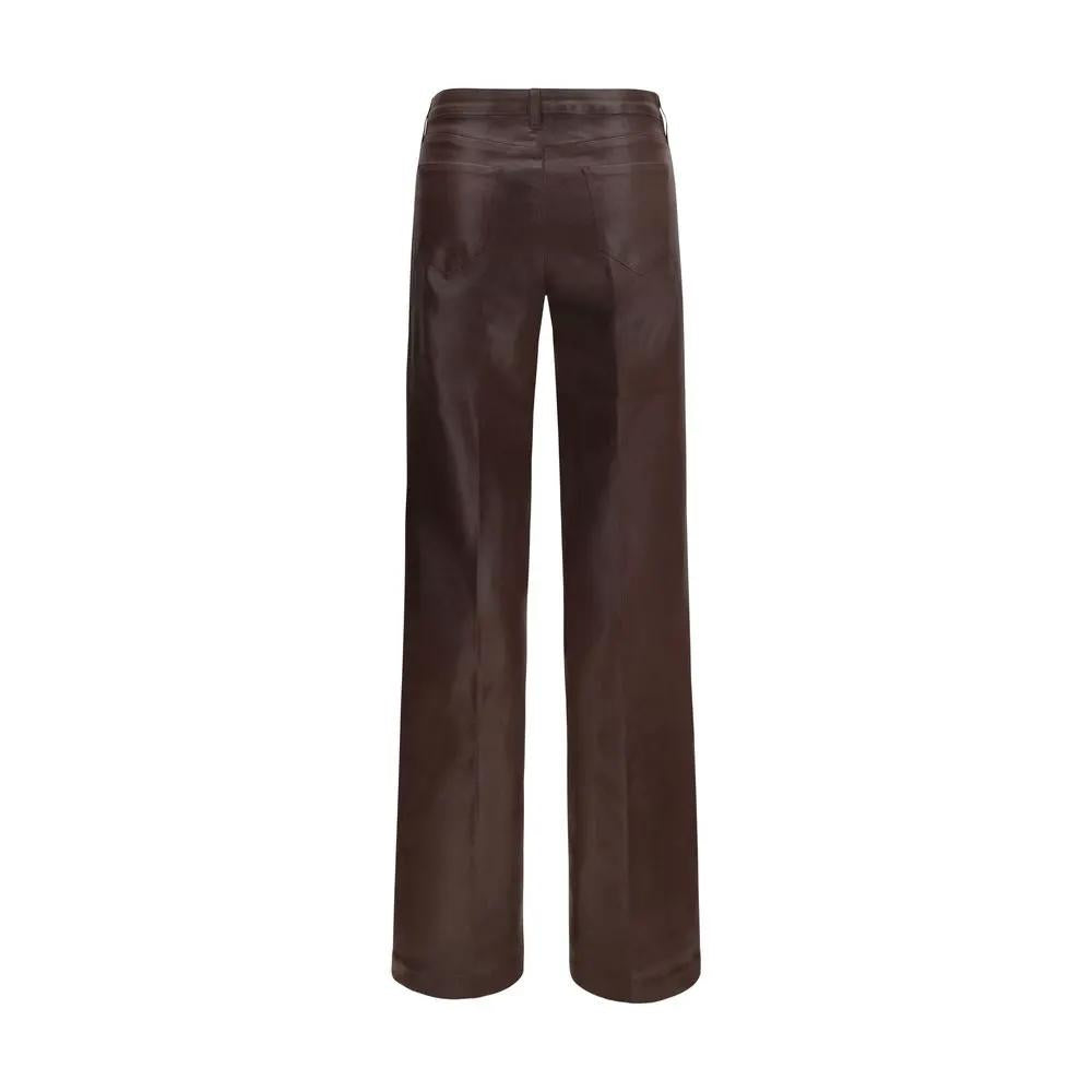 L'Agence L'Agence Brown Cotton Jeans Denim
