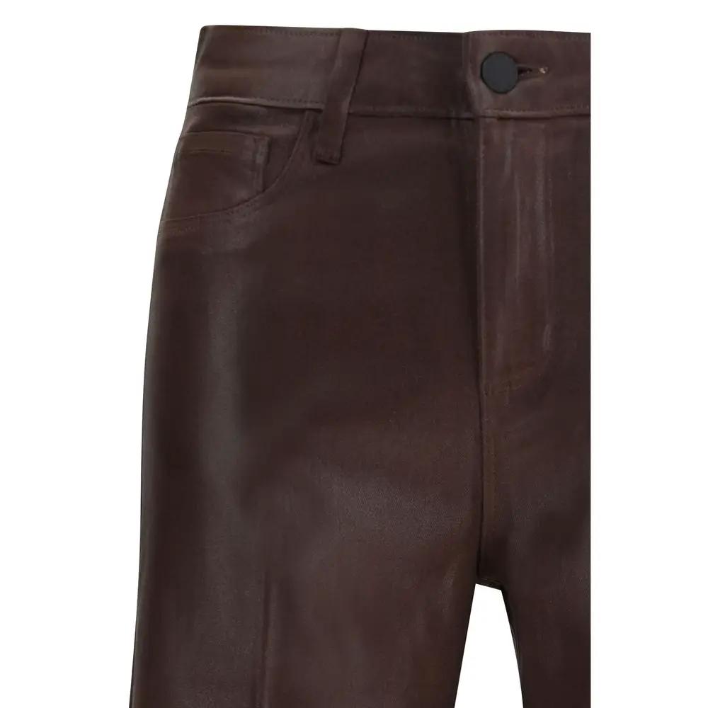 L'Agence L'Agence Brown Cotton Jeans Denim