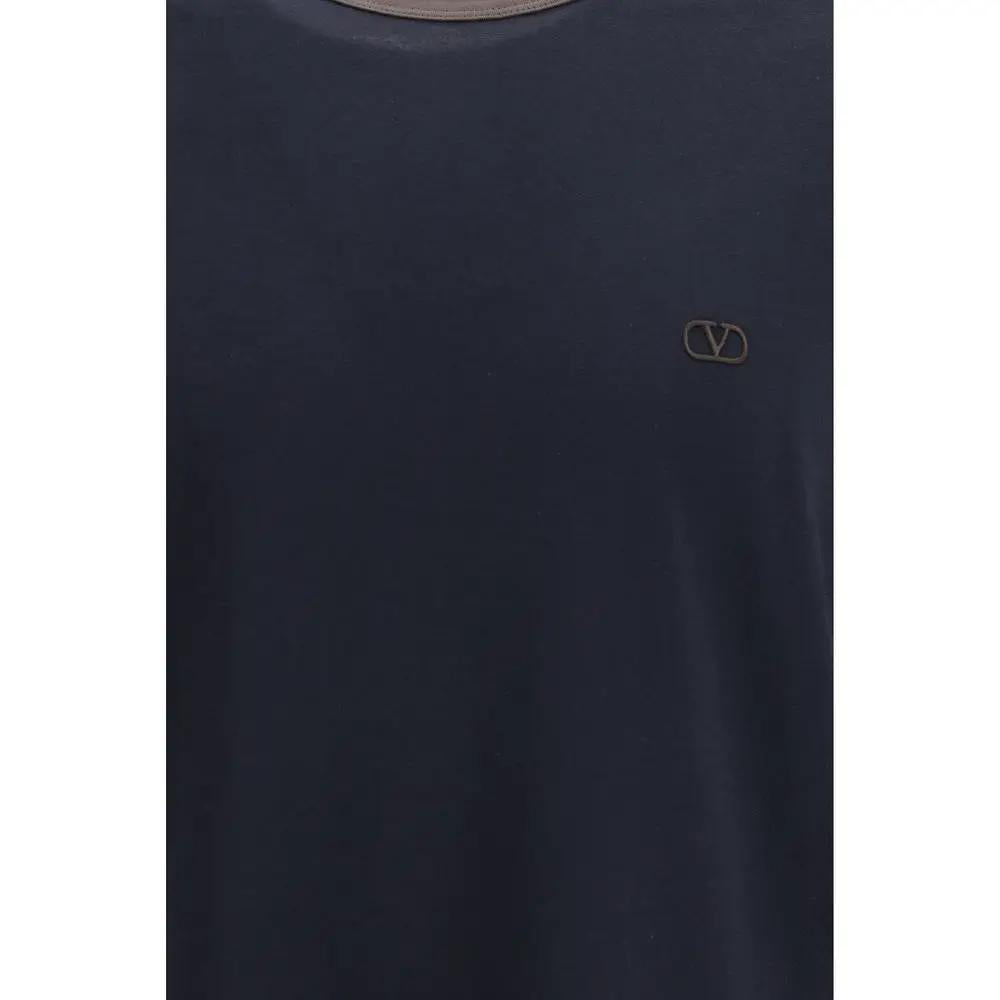 Valentino Garavani Valentino Garavani Blue Cotton T-Shirt