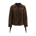 Golden Goose Golden Goose Brown Suede Leather Leather Jacket