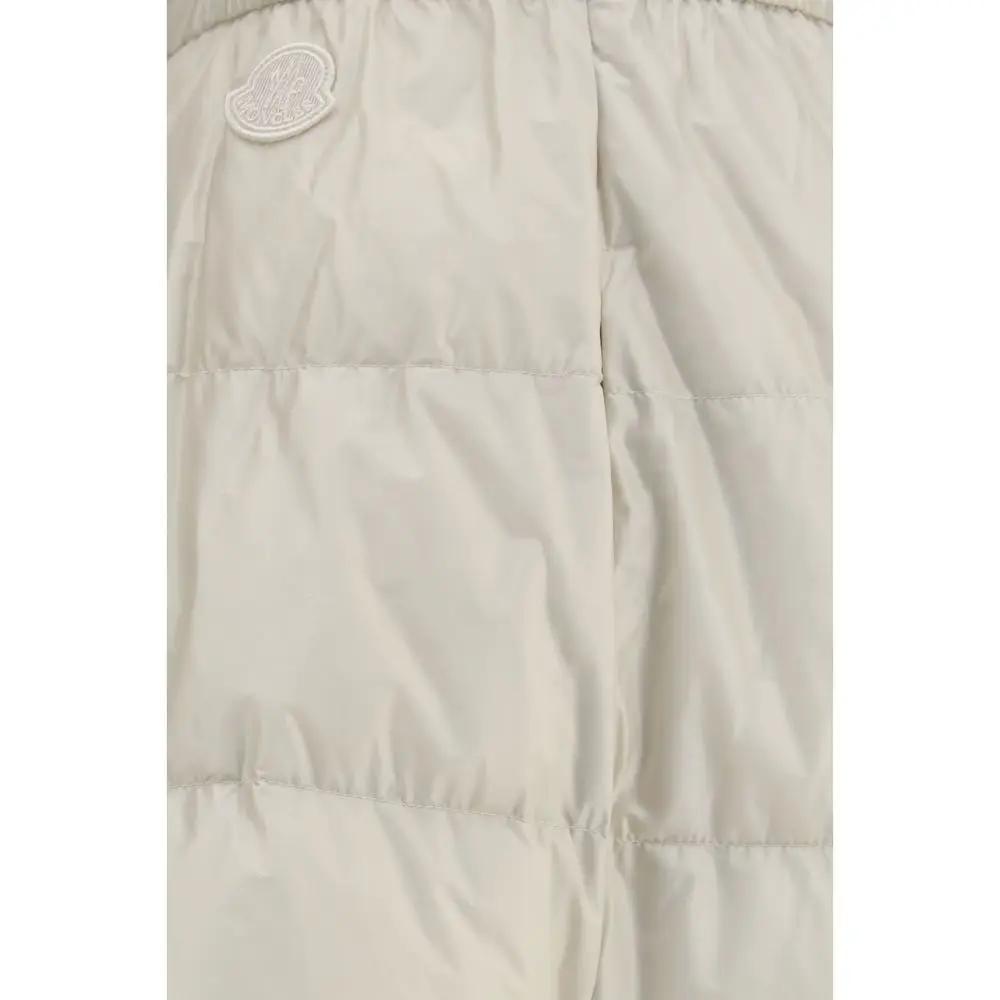 Moncler Moncler Beige Nylon Midi Skirt