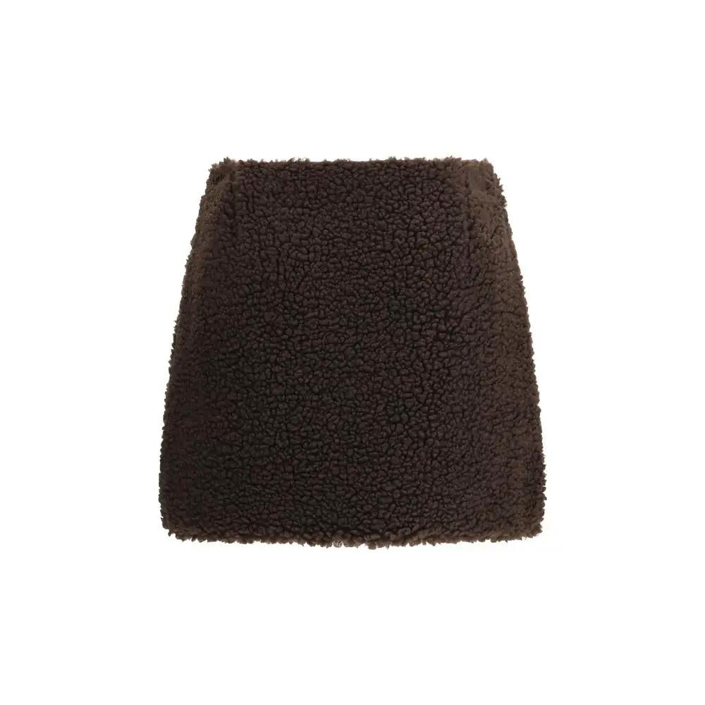 Moncler Moncler Brown Polyester Mini Skirt