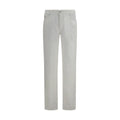 Brunello Cucinelli Brunello Cucinelli White Cotton Casual Pants