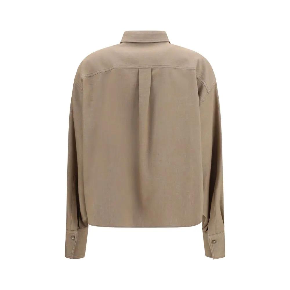 Brunello Cucinelli Brunello Cucinelli Beige Denim Shirt