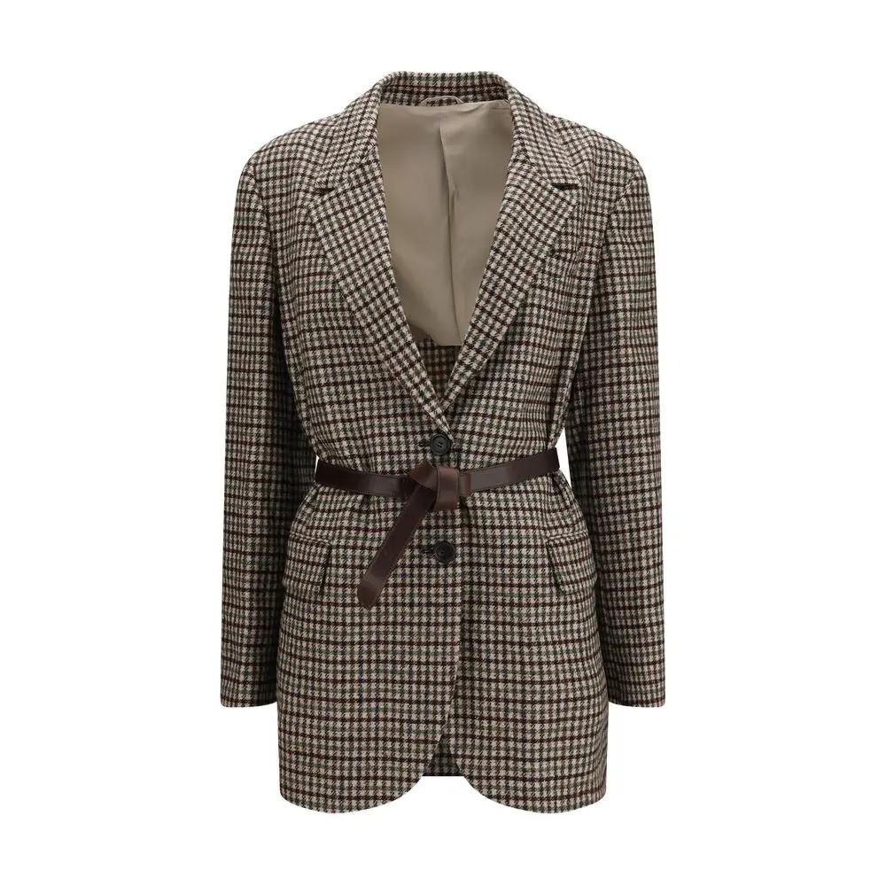 Brunello Cucinelli Brunello Cucinelli Beige Mohair Blazer