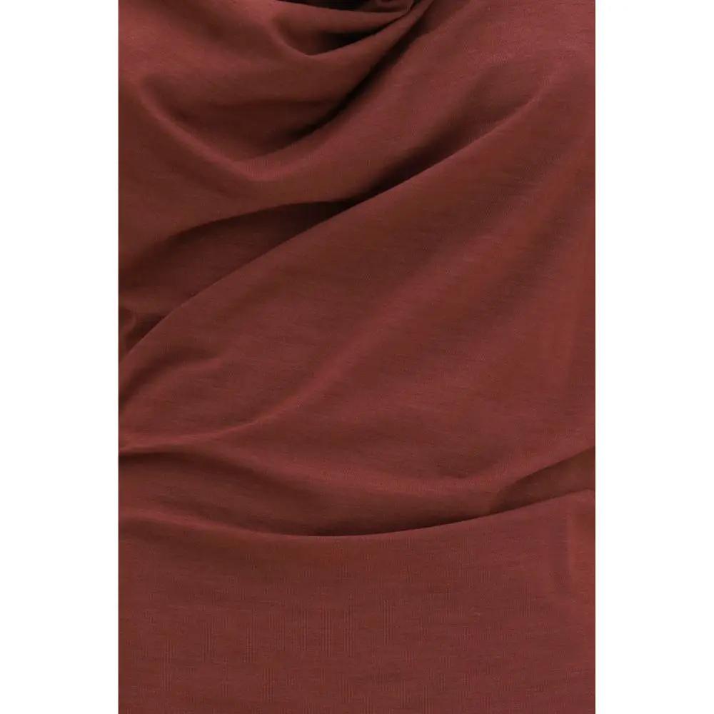 Brunello Cucinelli Brunello Cucinelli Bordeaux Wool Oves Aries Casual Dress